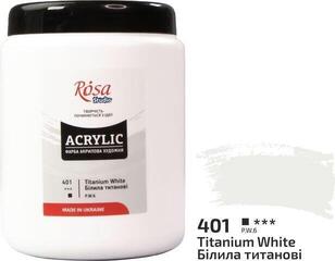 Akryylimaali Rosa 322001401 Akryylimaali Titanium White 1000 ml 1 kpl - 1