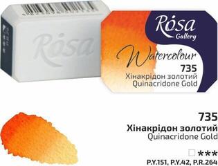 Watercolour Paint Rosa 343735 Watercolour Paint 735 Quinacridone Gold 2,5 ml 1 pc - 1