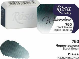 Akvarelová farba Rosa 343760 Akvarelová farba 760 Black Green 2,5 ml 1 ks - 1