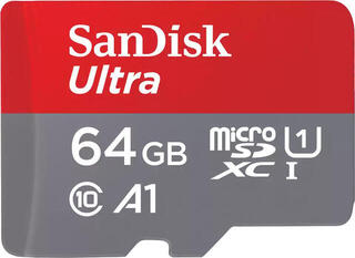 Mälukaart SanDisk Ultra microSDXC 64 GB + SD - 1
