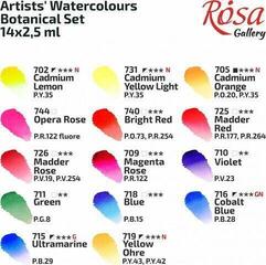 Watercolour Paint Rosa 340202 Set of Watercolour Paints Botanical 14 x 2,5 ml - 5