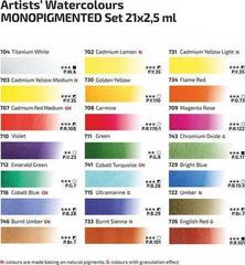 Watercolour Paint Rosa 3403221 Set of Watercolour Paints Monopigmented 21 x 2,5 ml - 3