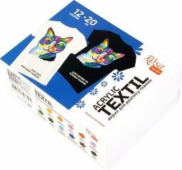 Boja za tekstil Rosa 134122 Сет боја за текстил 12 x 20 ml - 3