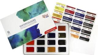 Akvarel maling Rosa 340204 Sæt med akvarel maling 16 x 2,5 ml - 1