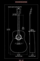 Akustická kytara Bromo BAR1H HS Historic Sunburst Akustická kytara - 5