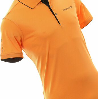 Camisa pólo Galvin Green Marty Shirt V8+ Orange/Black S - 3