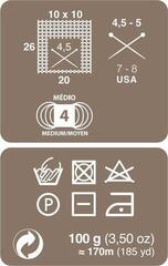 Плетива прежда Rosários 4 Terra Tweed 11 Pink Плетива прежда - 2