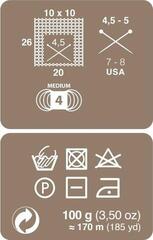 Strickgarn Rosários 4 Terra 08 Anthracit Strickgarn - 2