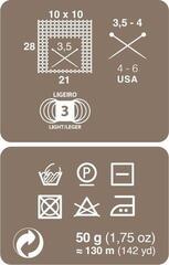 Hilo de tejer Rosários 4 Cânhamo Tweed 07 Yellow Hilo de tejer - 2