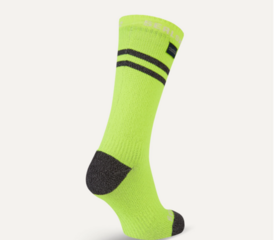 Calzini ciclismo Sealskinz Waterproof Warm Weather Mid Length Sock With Hydrostop Neon Yellow/Black/White L Calzini ciclismo - 1