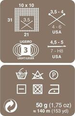 Strickgarn Rosários 4 Balada 01 Pearl Strickgarn - 2