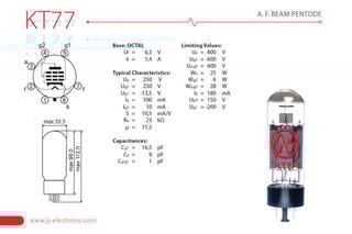 Tubo vacío JJ Electronic KT77 Tubo vacío - 1