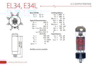 Vacuum Tube JJ Electronic E34L Matched Pair Vacuum Tube - 1