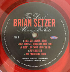 LP Brian Setzer - Devil Always Collects (Red Transparent Coloured) (LP) - 3