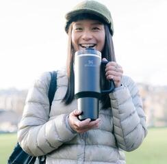 Thermobeker, Beker Stanley Quencher H2.O FlowState Tumbler Black Tonal 1180 ml Thermo Flask - 4