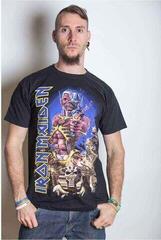 T-Shirt Iron Maiden Somewhere Back in Time Unisex T-Shirt mit kurzen Ärmeln/Black/Kurze - 1