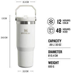 Thermotasse, Becher Stanley IceFlow Flip Straw Tumbler Tigerlily Plum 890 ml  Thermokolben - 5