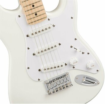 Guitarra eléctrica Fender Squier Mini Strat Maple FB Olympic White - 3