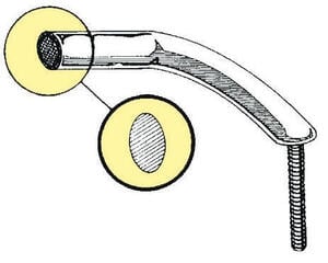 Escada de barco, prancha de desembarque de barco Osculati Handrail SS 220 mm Escada de barco, prancha de desembarque de barco - 1