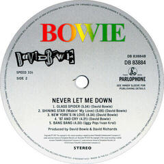 Vinyl Record David Bowie - Never Let Me Down (2018 Remastered) (LP) - 2