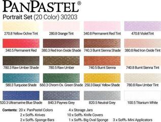 Soft Pastel PanPastel Color Set Portrait Set of Soft Pastels 20 pcs - 3