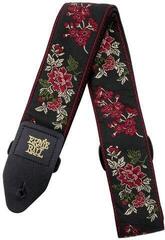 Gitaarriem Ernie Ball Classic Jacquard Gitaarriem Red Rose - 1