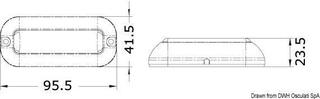 Boat Exterior Light Osculati Underwater LED White Light Stainless Steel Boat Exterior Light - 1