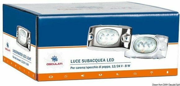 Oświetlenie do łodzi Osculati Underwater LED light for hull/transom White - 2