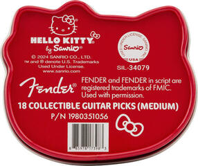 Pană Fender Hello Kitty Pick Tin 18 Pack Pană - 3