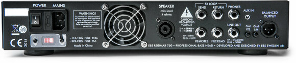 Pre-amp/Rack Amplifier EBS Reidmar 750 - 2