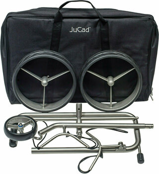 Handmatige golftrolley Jucad Edition 2-Wheel Silver Handmatige golftrolley - 2