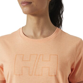 T-Shirt Helly Hansen Women's HH Tech Logo Short Sleeve T-Shirt Apricot Crush XS - 5