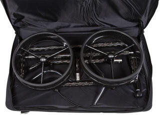 Manual Golf Trolley Jucad Carbon 3-Wheel Silver/Black Manual Golf Trolley - 1