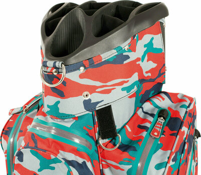 Borsa da golf Cart Bag Jucad Aquastop Camouflage/Red Borsa da golf Cart Bag - 2