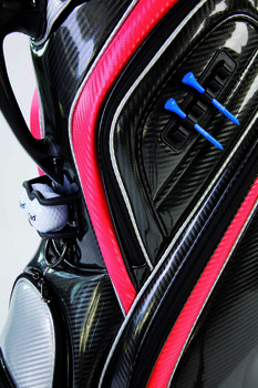 Golftas Jucad Professional Black/Red Cart Bag - 2