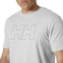 T-Shirt Helly Hansen Men's HH Tech Logo Grey Melange - 4