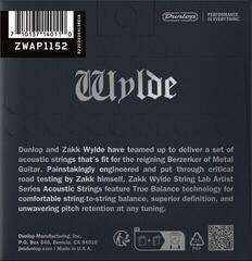 Akusztikus gitárhúrok Dunlop ZWAP1152 Zakk Wylde String Lab 11-52 Akusztikus gitárhúrok - 1