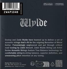 Akusztikus gitárhúrok Dunlop ZWAP1048 Zakk Wylde String Lab 10-48 Akusztikus gitárhúrok - 1