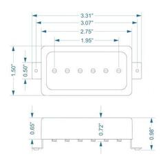 Guitar Pickup Lollar Pickups Novel 90 Set Nickel/Black Guitar Pickup - 3