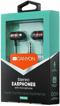 In-Ear Headphones Canyon CNE-CEP3R Red - 3