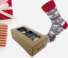Sízokni Eisbär Lifestyle Jacquard Jr Gift Box 2 pair Red-Grey 23-26 Sízokni - 1