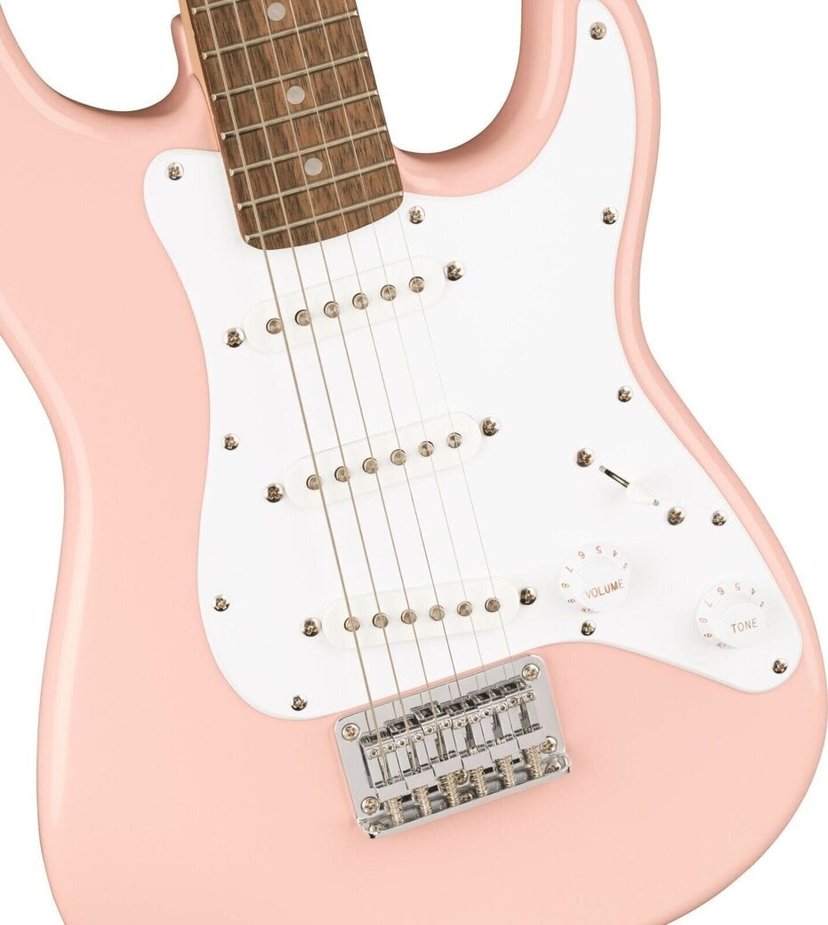 【10714】 Squier Stratocaster mini pink Squier Mini Stratocaster Shell Pink « Electric Guitar