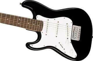 Electric guitar Fender Squier Mini Stratocaster IL LH Black Electric guitar - 3