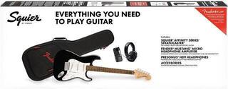 Electric guitar Fender Squier Affinity Series Stratocaster Mustang Micro Pack Black Electric guitar - 7