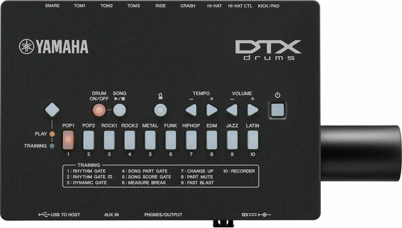 Elektronisk trommesæt Yamaha DTX402K Black - 6