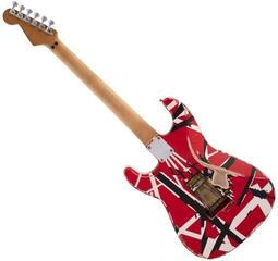 Guitarra elétrica EVH Frankie Striped MN Red/White/Black Guitarra elétrica - 1