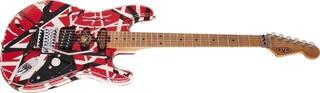 Guitarra elétrica EVH Frankie Striped MN Red/White/Black Guitarra elétrica - 2
