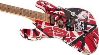 Guitarra elétrica EVH Frankie Striped MN Red/White/Black Guitarra elétrica - 4