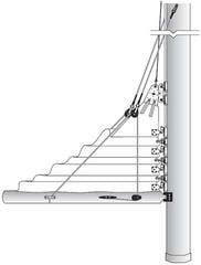 Segel & Mast Zubehör Harken 254 Large Lazy Jack Kit - 1