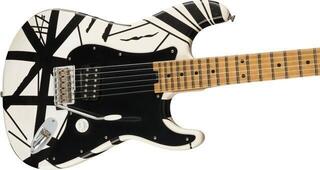 Električna gitara EVH Striped Series 78 Eruption Relic Relic White with Black Stripes Relic Električna gitara - 3